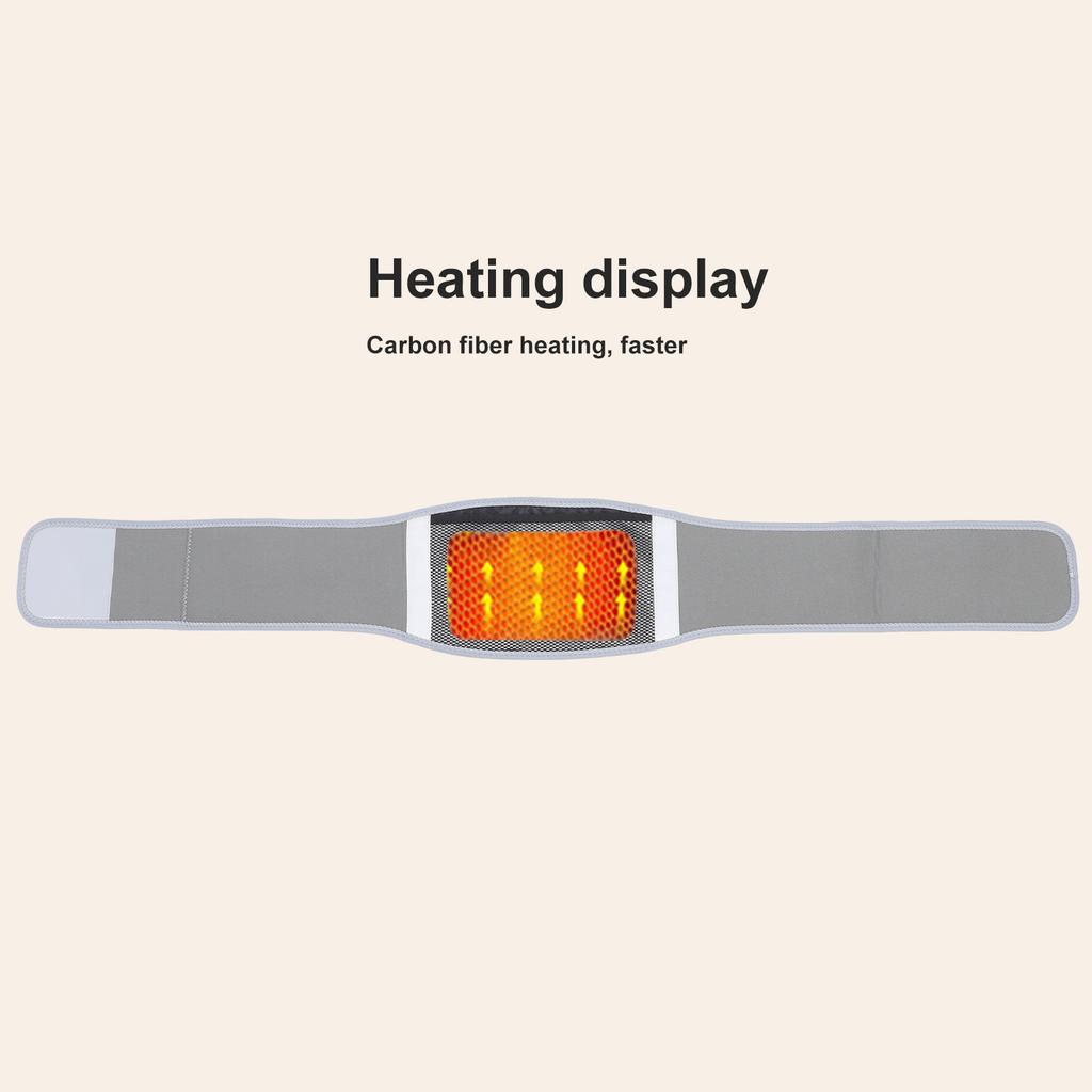 Heated Waist Belt Electric Vibration Heating Pad Heated Back Belt Abdomen Warmer Lumbar Support for Lower Back