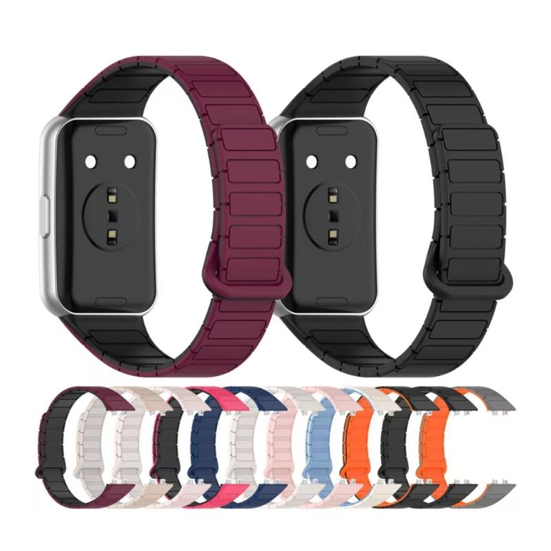 Silicone Band Watch Magnetic Closure Bracelets for Band 11 Watch Band Silicone Straps Replacement Waterproof Belt