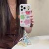 Korean Plaid Four-Leaf Clover Bowknot iPhone 17 Pro Max/16/15/14 Double Layer Case for Women