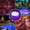 4pcs RGB LED Underwater Lights with RF Remote 16 Colors Waterproof Pool Aquarium Vase Party Decor