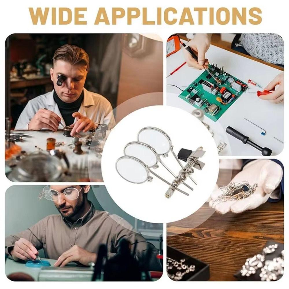 5/10/15X Jeweller's Eye Loupe Clip-On Pocket Magnifier Product Inspection