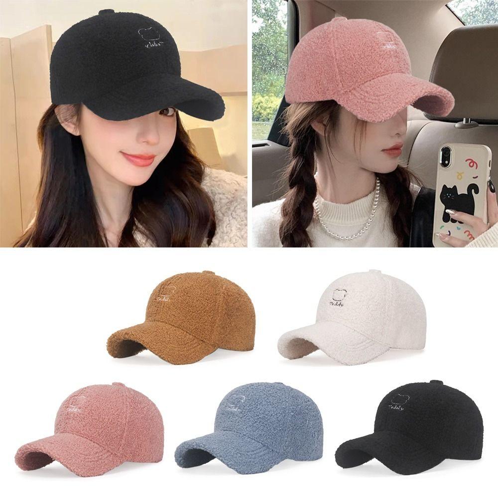 All-match Sun Hat Thicken Warm Snapback Caps Adjustable Baseball Cap  for Men Women
