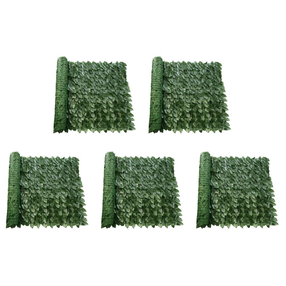 Leaf Fence Panels Plastic Artificial Hedges Fence Wall Screen Stitchable Greenery Eco-friendly Multifunctional Garden Home Decor