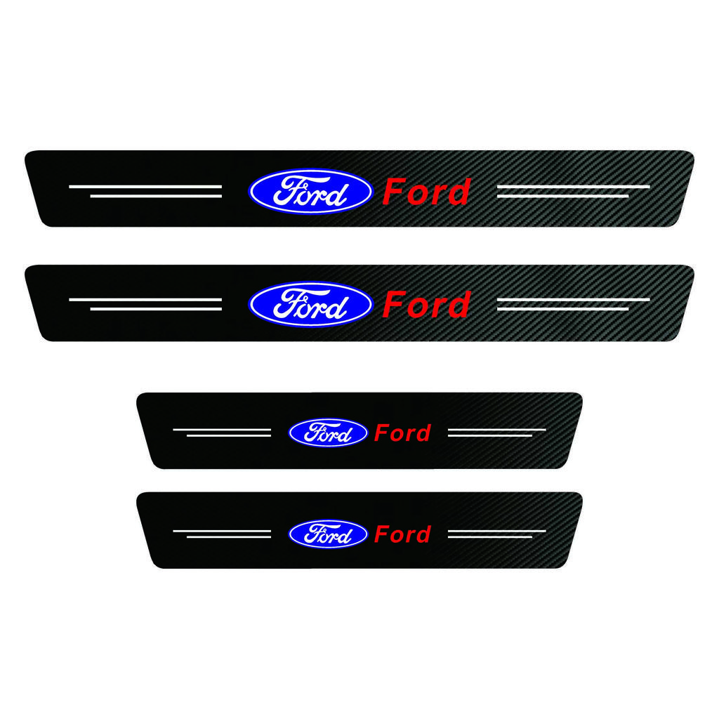 Car Door Sill Kick Tailgate Threshold Protection Sticker For Ford STline Focus Fiesta Mondeo Explorer Transit Ranger MK2 MK3