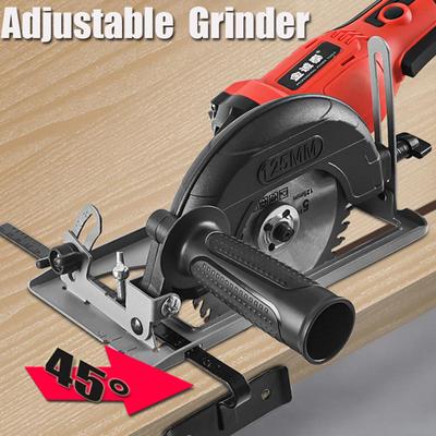 45° Ayarlanabilir Taşlama Makinesi Retrofit Kesme Makinesi Kesme Derinliği Konumlandırma Braketi Açı Yuvası Tabanı 100-125MM Açı Taşlama Makinesi için