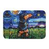 Custom Starry Night Dachshund Dog Doormat Anti-Slip Entrance Kitchen Bathroom Floor Door Mats Bedroom Balcony Carpet Rug