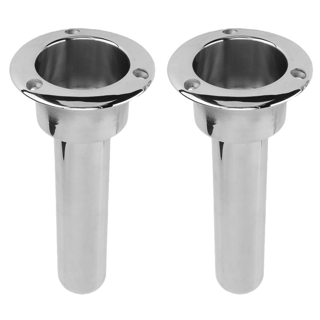 Boat Fishing Rod Cup Holder Heavy Duty 40mm Flush Mount Fishing Rod Holder for Yacht Ship 0 Degrees