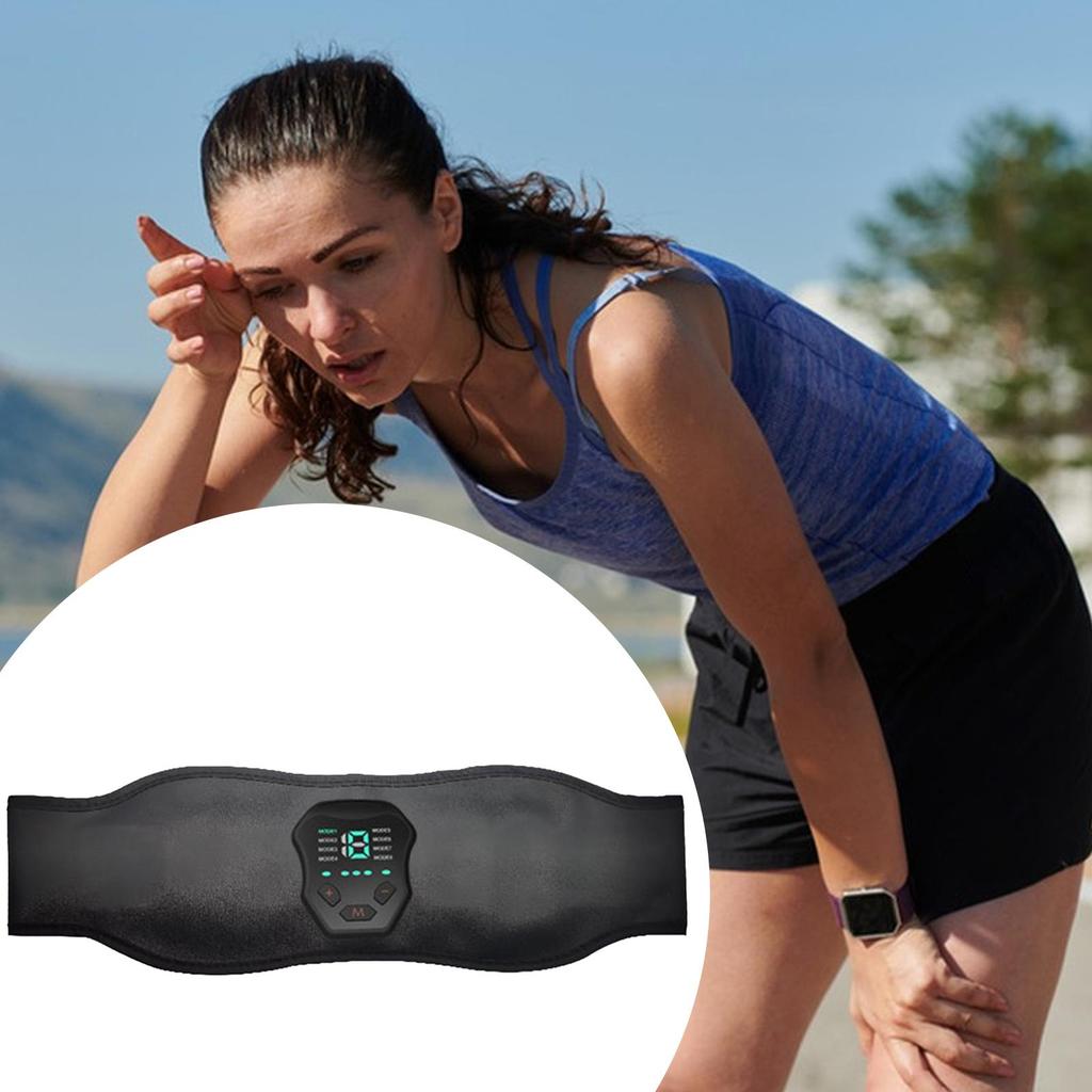 Stomach Massager for Weight Loss Smart Muscle Stimulator 19 Intensity Settings Remote Belly Massager for Home Gym Squat