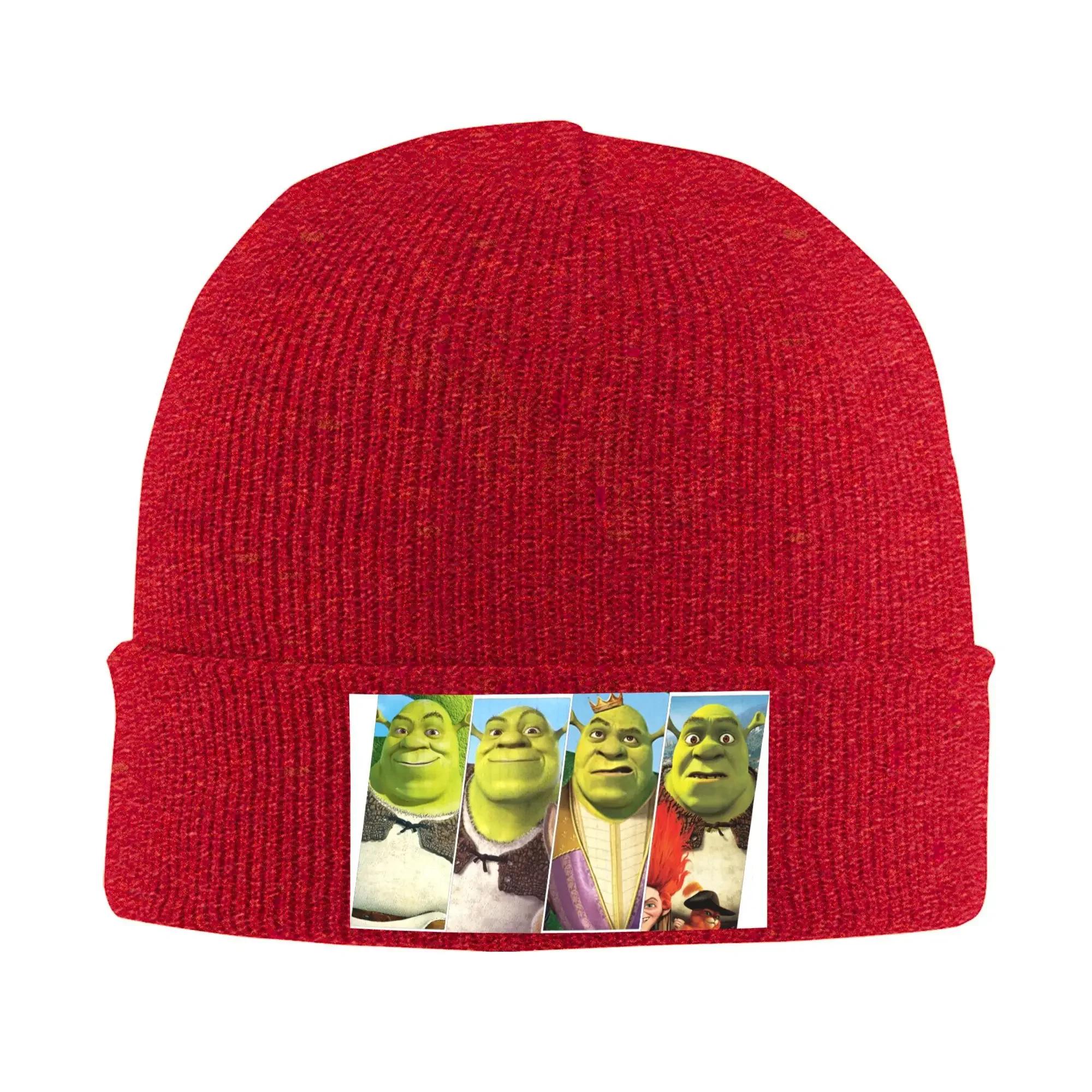 

Custom SShreks Beanie Cap Unisex Winter Warm Bonnet Homme Knitted Hat Hip Hop Outdoor Ski Skullies Beanies Hats For Unisex Women One Size