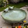 Ceramic Birdbath Bowl Bird Feeder Food Holder Container Bird Feeding Tray for Outdoor Garden Courtyard Decoration Bird Feeder