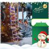 LED Christmas Climbing Ladder Lights with USB Santa and Colorful Stars for Outdoor Decoration