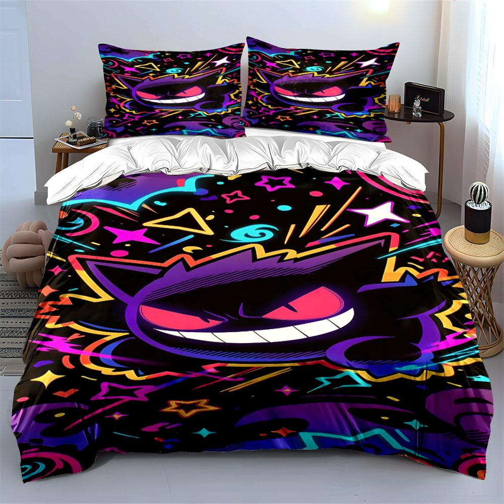 "Vibrant cosmic mischief unleashed!" Bedding sets Duvet covers Pillowcases(1* Duvet Cover 2* Pillowcases without duvet insert)