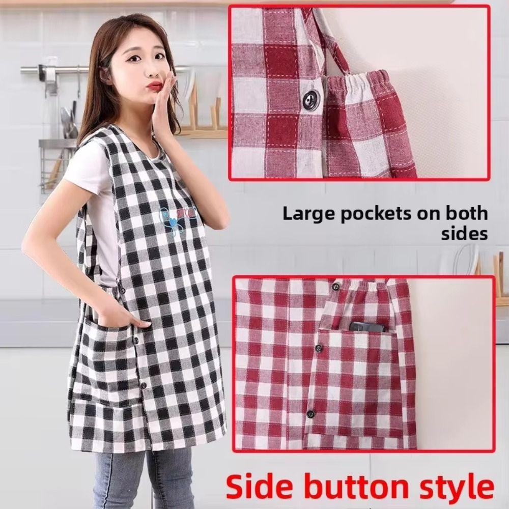 Breathable Cooking Aprons Wipeable Hands Coffee Uniform New Sleeved Apron Professional Barber