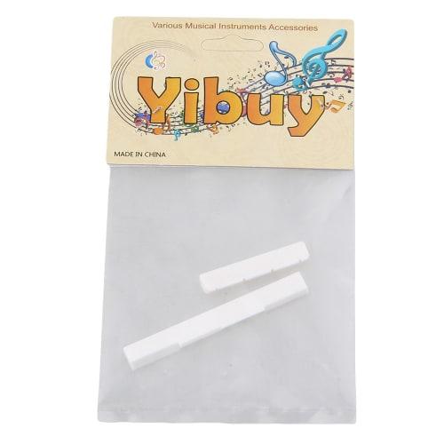 Yibuy 4-String Ukulele Guitar Nut and Bone Saddle