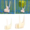 Durable Plastic Bird Fruit Fork White Bird Utensils Parrot Fruit Fork Birdcage Fork Pet Product