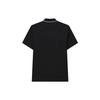 Fila Small Logo Solid Color Knitted Short Sleeve Polo Shirt Men Polo Shirts Black F11M217112F-BK