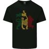 Rasta Löwe Jamaika Reggae Musik Jamaikanisches Herren Baumwoll T-Shirt Top