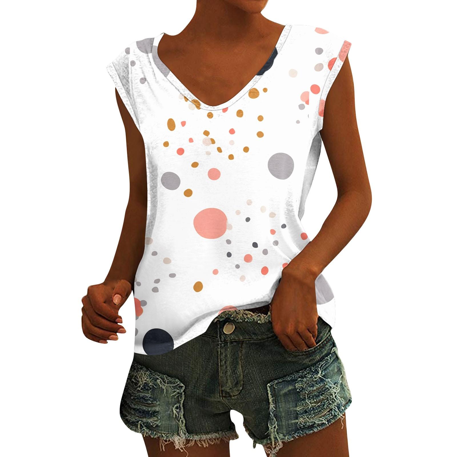 

Женский повседневный топ с v-образным вырезом и принтом, свободный пуловер, футболка с короткими рукавами M розовый