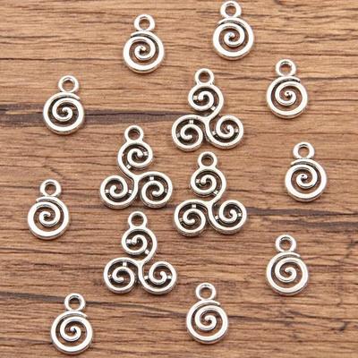 30pcs DIY Jewelry Accessories, Double-sided Hollow Circular Pendants, Necklaces, Bracelets, Bags, and Universal Accessories for Mobile Phones.
