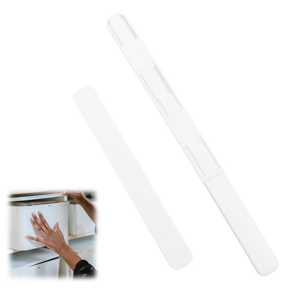 

2Pcs Adhesive Drawer Slides Strips Retractable Closet Slide Strips Basket Slide Rail for Kitchen білий