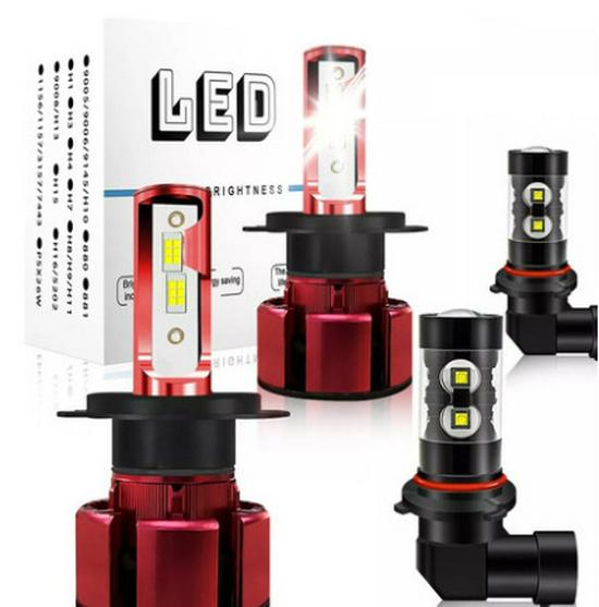 LED Scheinwerfer Kombi-Set: H11, H8, H9005, 9006, H4, H7, H13, 9007, 880, 881