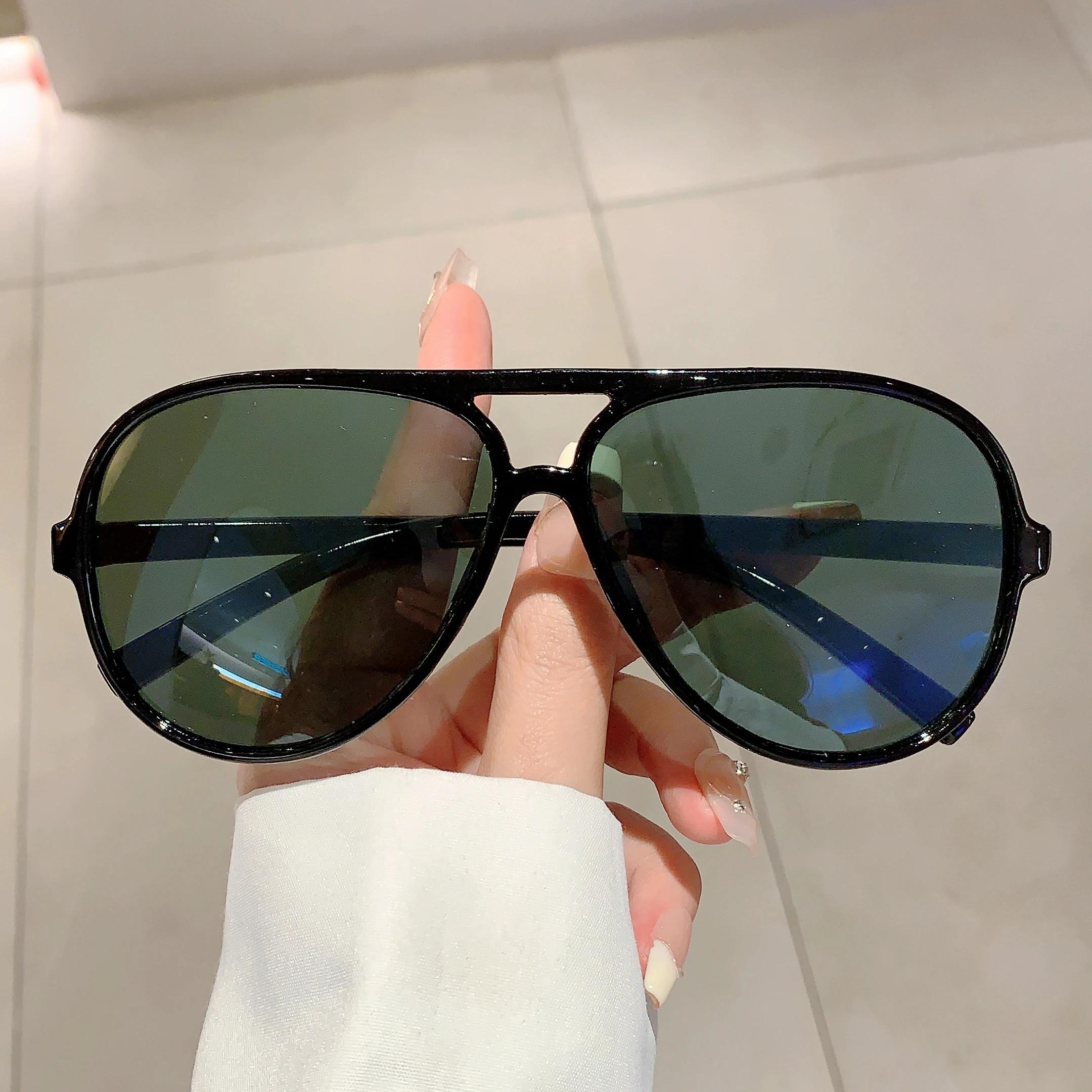 Writing A Notebook Men's Kammpt Vintage Pilot Sunglasses New Fashion Outdoor Casual Shades Wo Trendy Brand Design Korean Style Anti-Uv Sun Glasses Cm