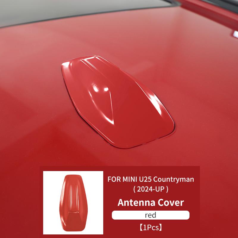 ABS Car Roof Aerial Antenna Cover Stickers Shell For BMW MINI Countryman U25 2024 2025 Car Exterior Trim Decorative Accessories
