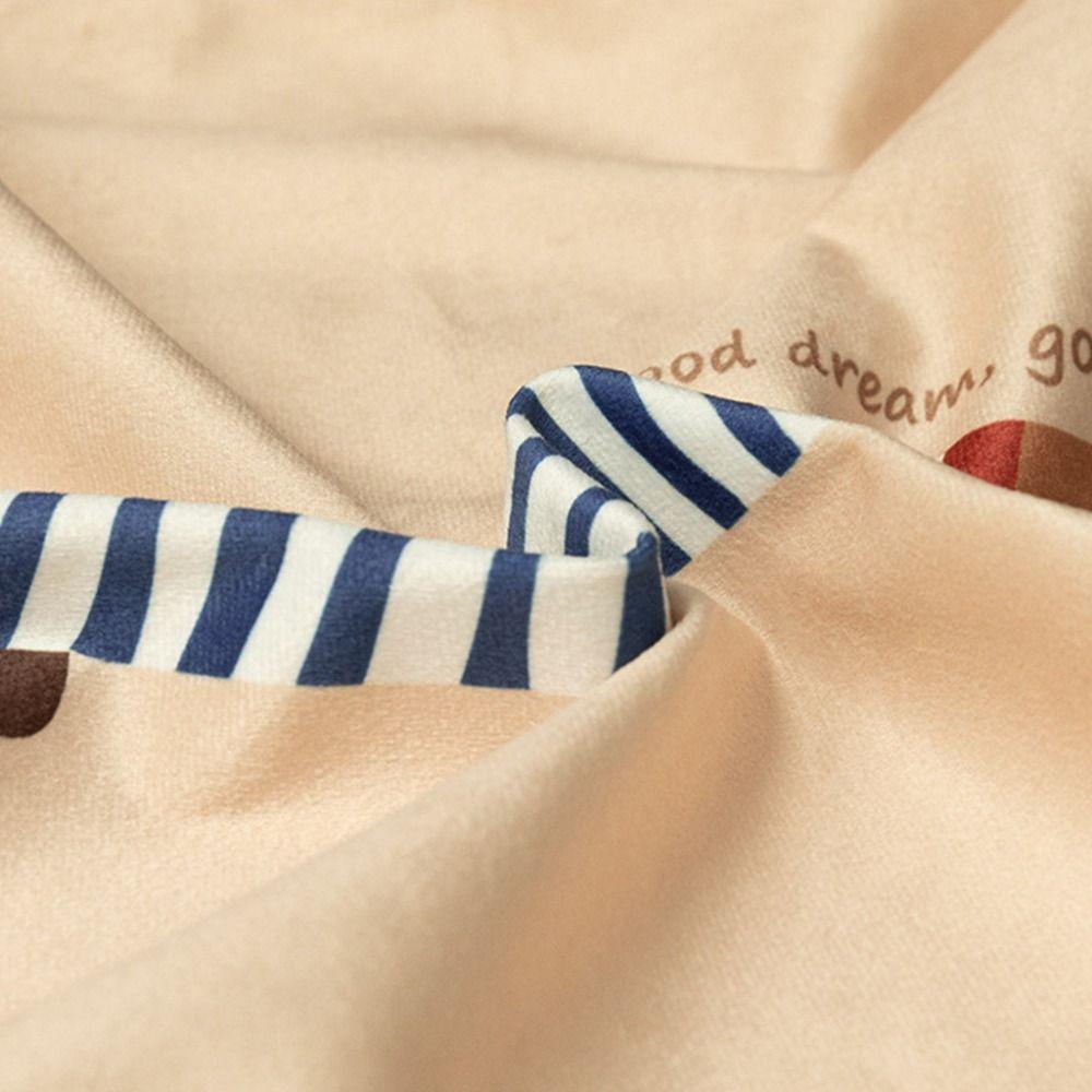 Microfiber Puppy Rectangular Pillow Cover Washed Material Soft Sofa Cushion Cover Comfortable Cartoon Pillow Case Bedroom