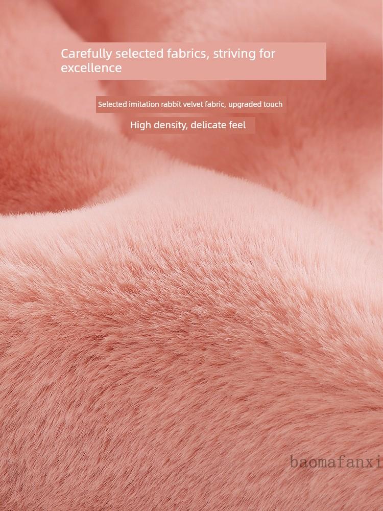 Hot Water Bottle for Warming, Plush Hot Water Bag for Stomach, Bed, and Hand Warming, Explosion-Proof, Suitable for Female Students and Menstrual