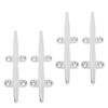 Boat Cleats 4 Pcs Boat Mooring Cleats Durable Stainless Steel Dock Cleats for Marine Yachts Inflatable Yachts Business Yachts (8")