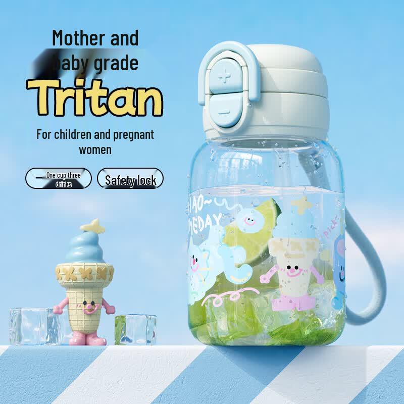 Wushengwu Children s Tritan Straw Water Bottle