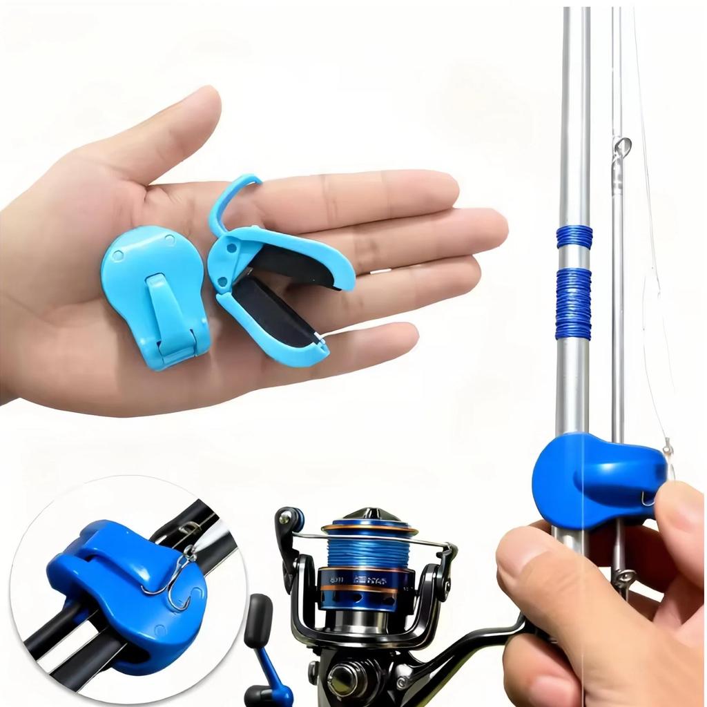 4 STuks Visaccessoires, Hengelhouder, Beschermhoes, Snelle Verbindings- en Bevestigingsklem, Geschikt voor het Bevestigen van Aashengel