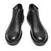 Autumn Winter New Genuine Leather Men's Mid Height Chelsea Boots Casual Zipper First Layer Cowhide Mature Style Footwear