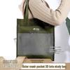 KOBEST Kangbai Student Art Tote: A4 Transparent Mesh Bag with Large Capacity for Books and Supplies.