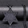 Hexagram Pendant Necklace for Women Men Stainless Steel Star of David Solomon Powerful Protection Amulet Je Jewelry N539