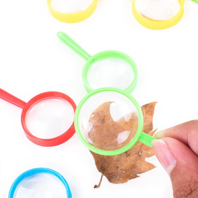 Mini Magnifier Acrylic Handheld Office Educational Supplies Science Physics Teaching Tools Students Observe Explore Props TMZ