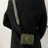 Luxuriöse handgefertigte PU-Ledertasche für Ricoh GR3 GR3X Unterseite offen Ganzkörperabdeckung mit Riemen
