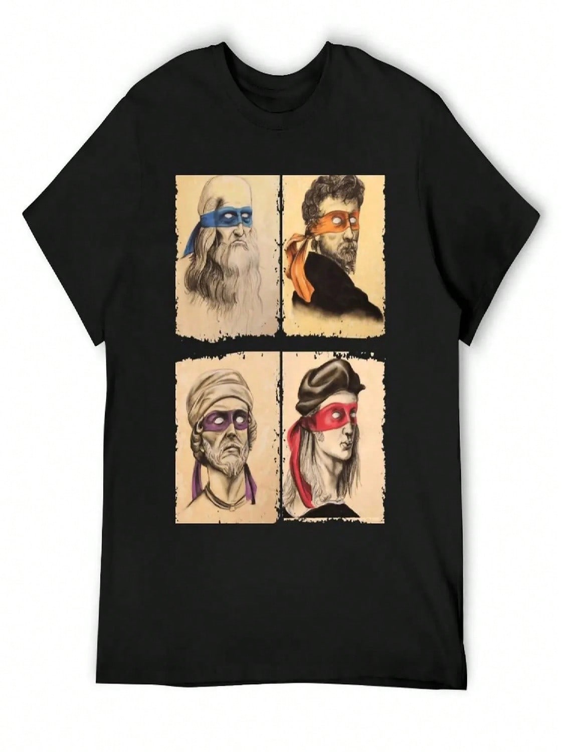 Funny Italian Artists Turtles Art Lovers Gift Renaissance  Artists For Wounisex Me T-Shirt Clothing unisexs Workout Shirts S разноцветный