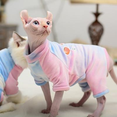 Oblečení pro kočky Zimní zateplené Měkké Kočky Bavlněné Mikiny Kočičí kostýmy Pulovr Oblečení pro kočky Kitty Svetry pro kočky