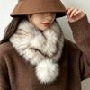 Thickened Plush Scarf Keep Warm Neck Wrap Soft Women's Scarf Winter
