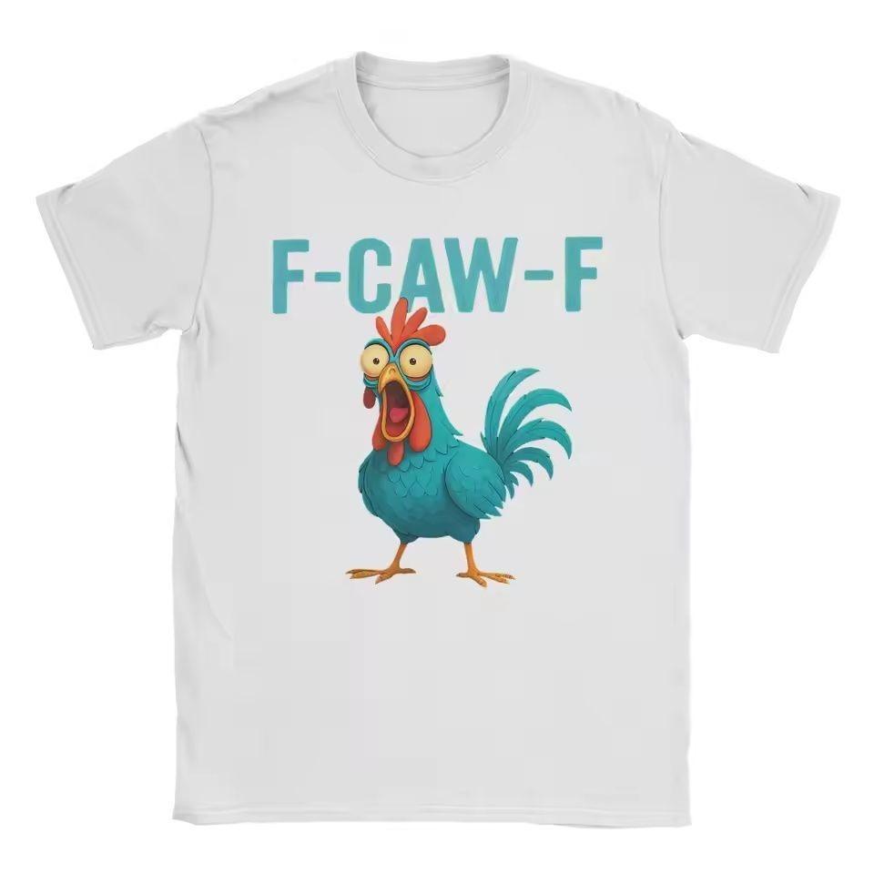 

Rooster Farm Animal Humor Bird Lovers TShirt Mens and Womens Summer Pure Cotton ShortSleeved Shirt M