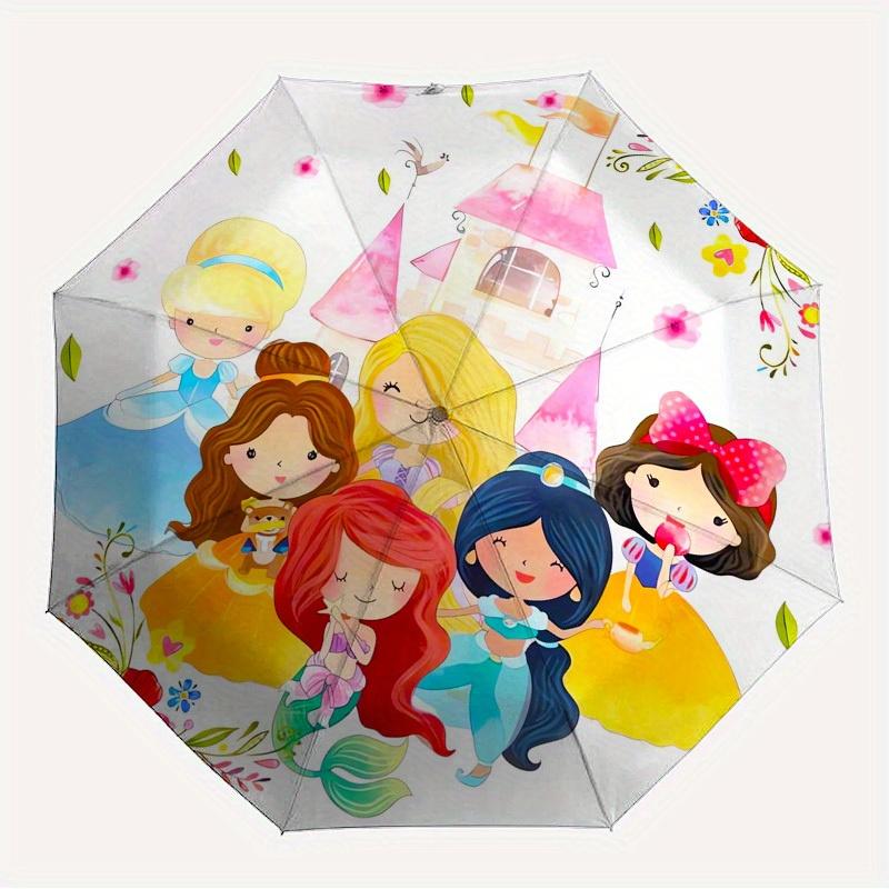 1pc Princess Castle Themed High-quality Umbrella,Automatic Opening and Closing Umbrella,Multi-functional Umbrella G0811239