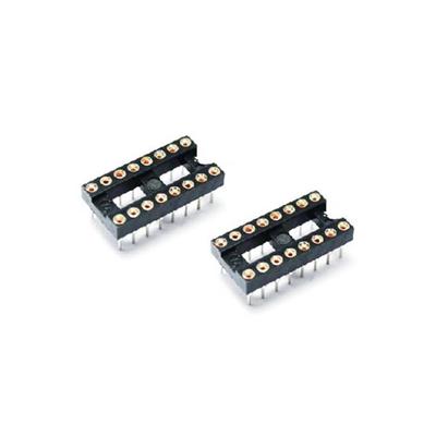 20 ADET 16Pin DIP SIP Yuvarlak IC Soket Adaptörü Lehim Tipi Altın Kaplama İşlenmiş