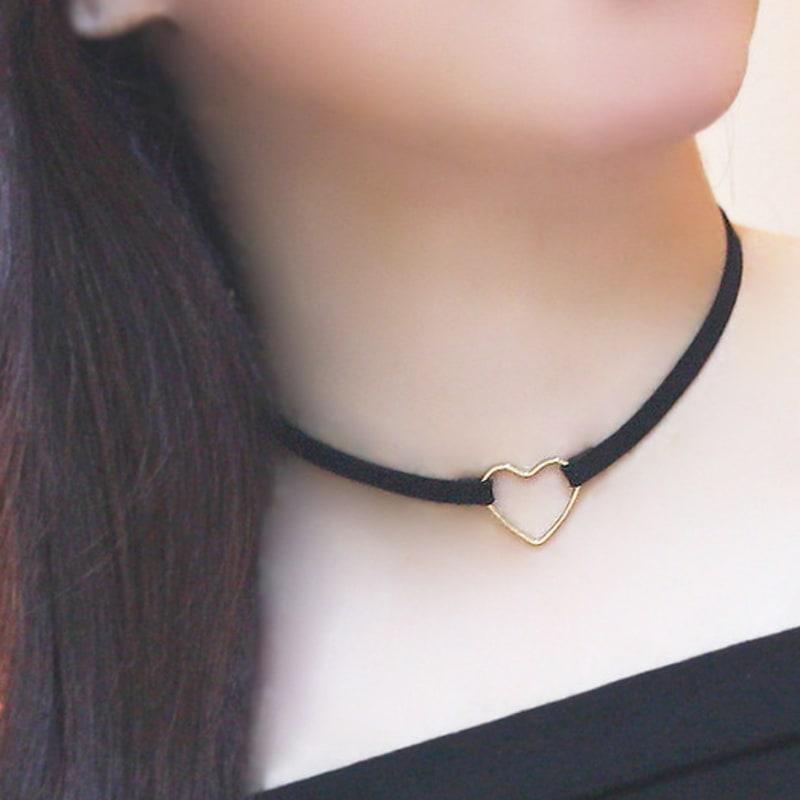 

glammuse [Glam choker series] Heart point choker Heart point choker
