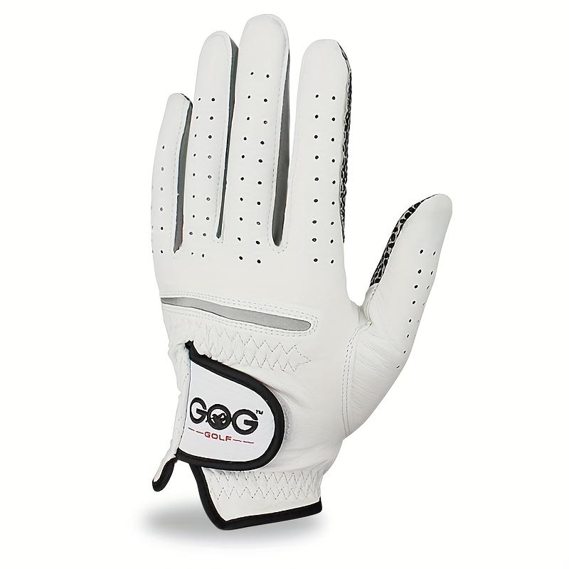 Ein linker/rechter echter GOG Golfhandschuh, indonesischer Import Schafsleder Rutschfeste Handschuhe für Herrensport