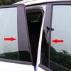 6PCS For Jaguar XE X760 2016 2017 2018-2023 Car Door Decal Pillar Posts Sticker Trim Cover Accessoriea Decoration Glossy Black SS18