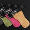 1 Pair Wear-resistant Cowhide Gym Gloves Adjustable Weightlifting Wrist Wraps  Weightlifting