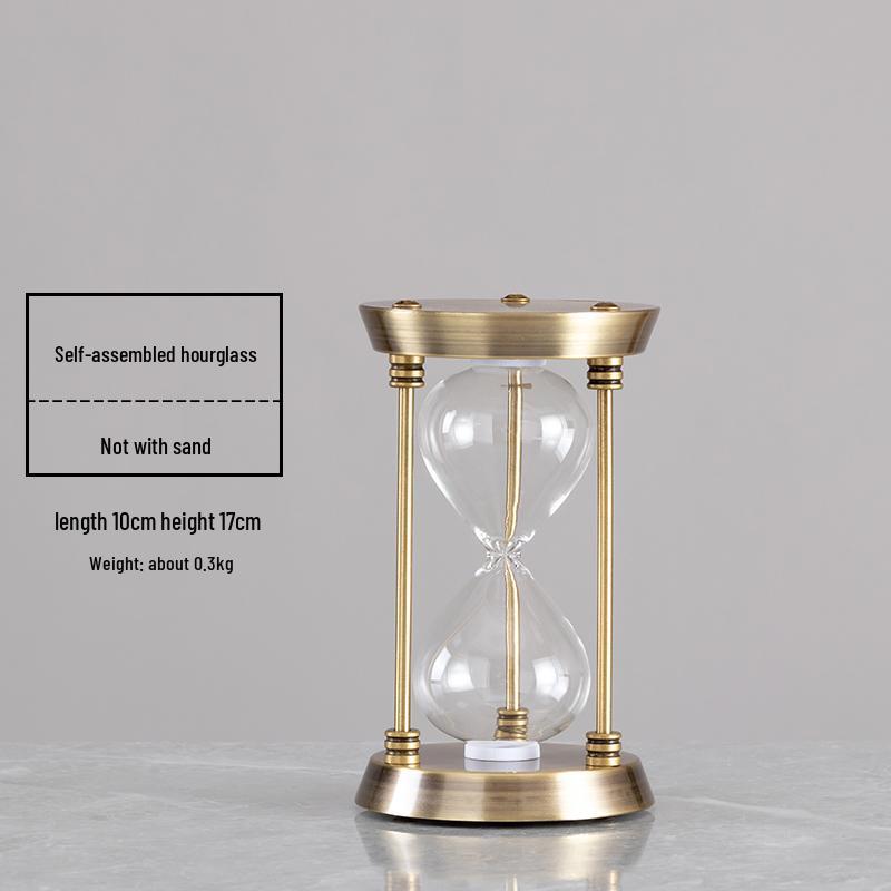 Moderní minimalistické přesýpací hodiny: Sestavitelná luxusní písková dekorace, Stolní ozdoba s tekutým pískem, Kreativní dárek k narozeninám.