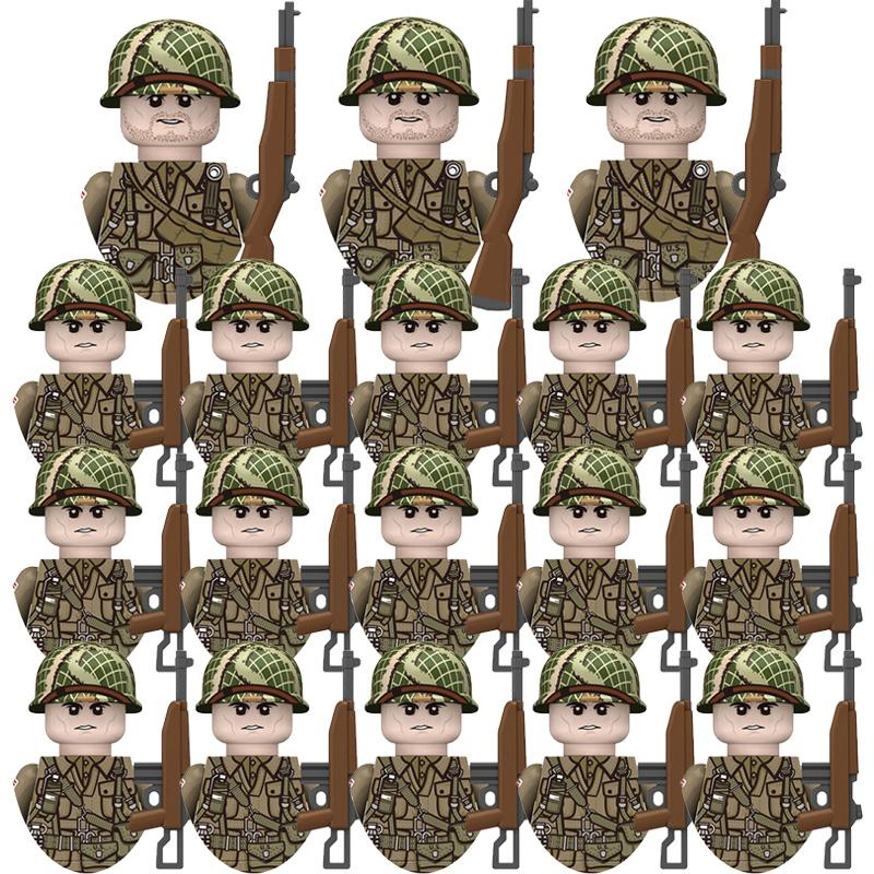 18pcs Kids Toys Military Figures Model Soldier Weapon Combination Package Boys Holiday Gifts