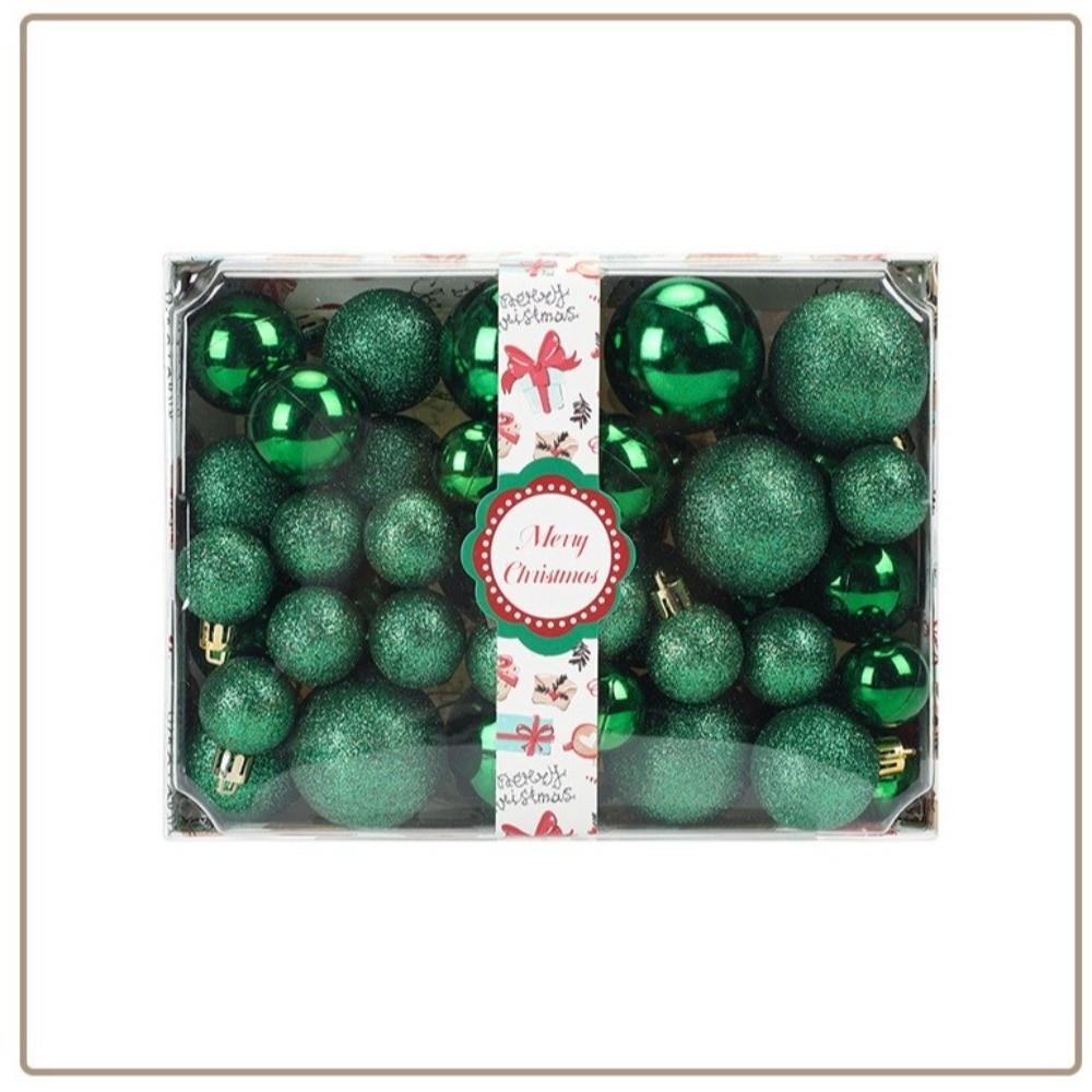 42Pcs/set Xmas Baubles Christmas Ball Set Plastic Xmas Ornament Ball Xmas Tree Hanging Pendant